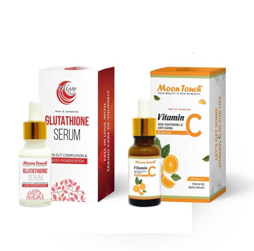 Glutathione & Vitamin C Brightening Skincare Duo