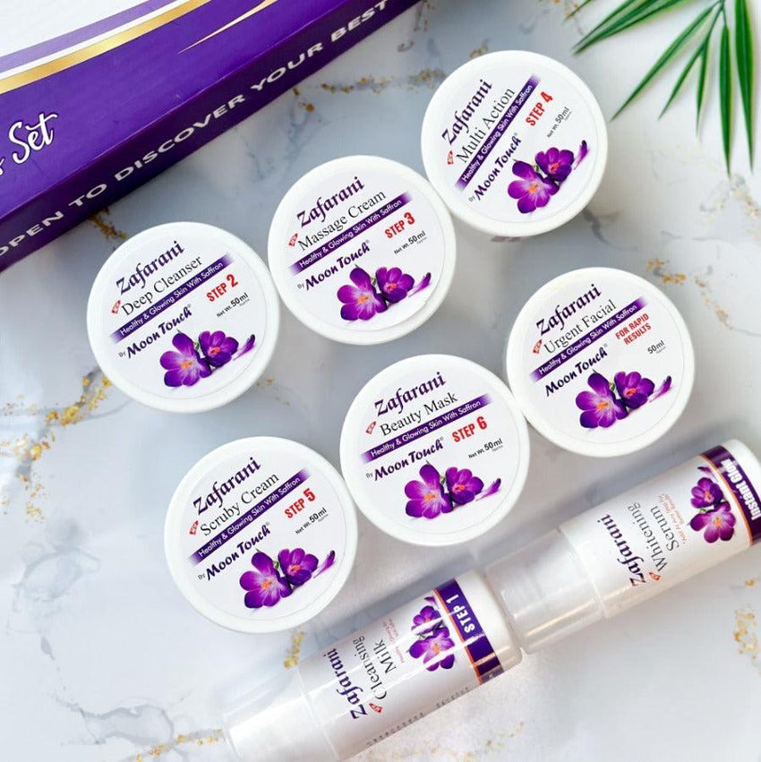 Moon Touch-Zafarani Facial Set 8-Piece Premium Skin Care