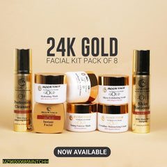 Premium Gold Facial Kit with Free Hyaluronic Serum for All Skin Types