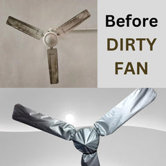 Silver Ceiling Fan Cover Dust Proof Lightweight Pakistan