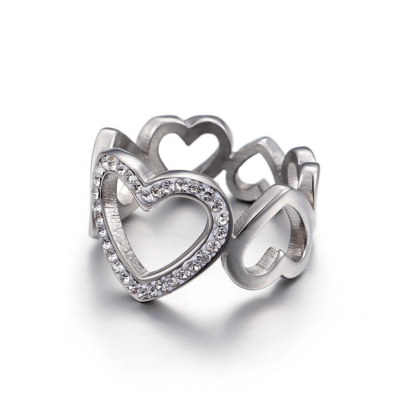 Women's Diamond Ring Golden Daily Wear Jewelry