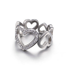 Women's Diamond Ring Golden Daily Wear Jewelry