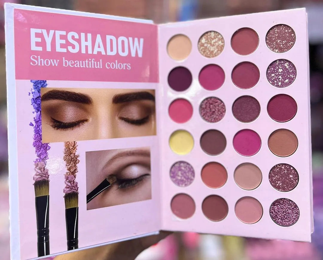 Eyeshadow Palette 16 Shades Matte Glitter Pakistani Makeup